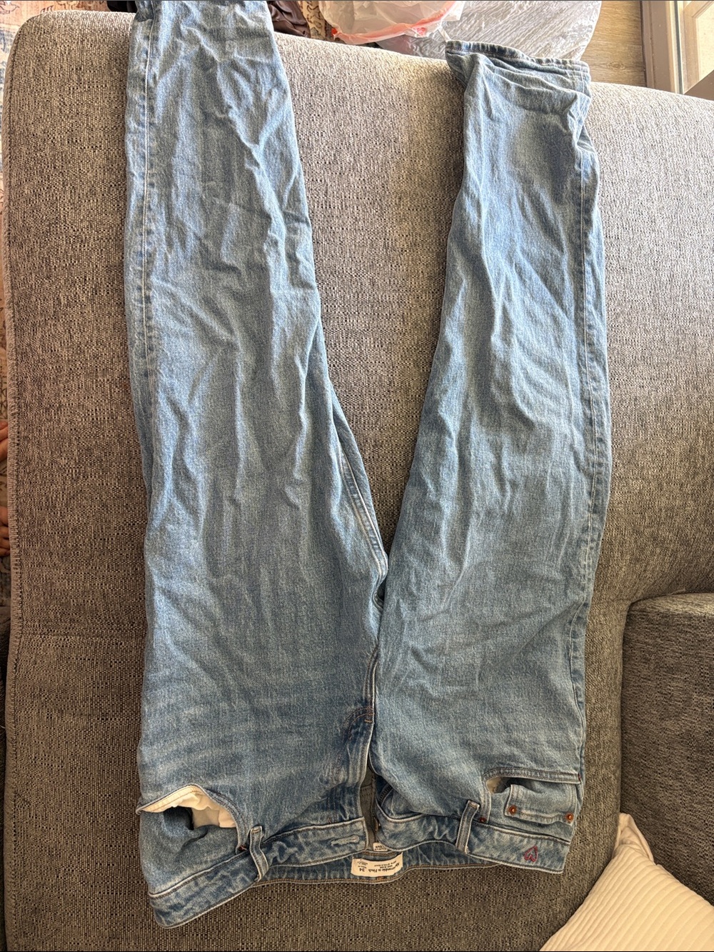 Abercrombie & Fitch Light Blue Straight Jeans